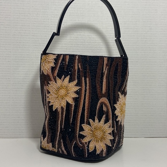 PROUD Mary & Co black neutral beaded satchel bag - Picture 7 of 14